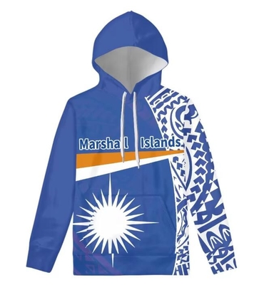 kopen Marshall Island Flag Custom Sublimatie Hoodie Sweater Polynesisch Oversized online manufacture