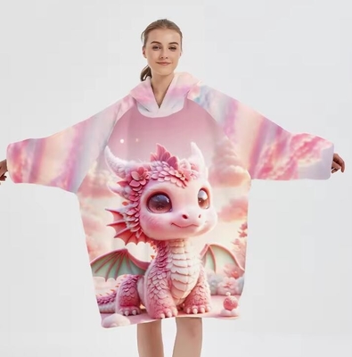 kopen Custom Position Printing Anime Groot Vlies Hoodie Dekent Wearable OEM online manufacture