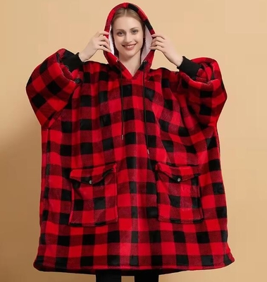 kopen Custom Giant Pocket One Size Fits Dames Oversized Hoodie Blanket All Printed Design online manufacture