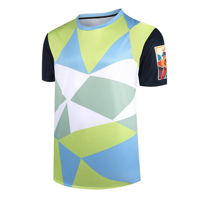 kopen Op maat gemaakte Sublimatie Snelle drooging Kortmouw T-shirt Sportwedstrijd Ronde nek Top Digitaal afdrukken Culturele gift shirt T-shirt online manufacture