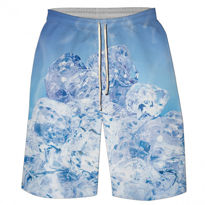 kopen Custom logo Zomer Sand Beach Blank 100% Polyester Designer Geïnspireerd IJsdrukte Mensen Shorts Met zakken online manufacture