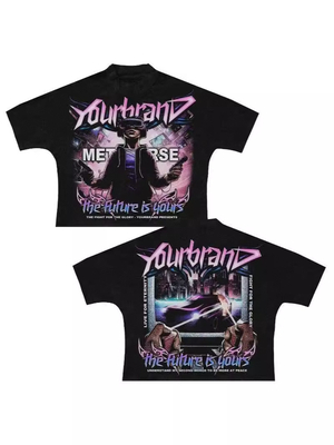 kopen Dtg T-shirt Streetwear Aanpassing Grafisch Oversize Digitaal Druk T-shirt online manufacture