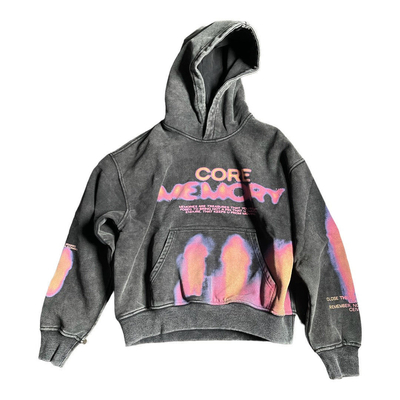Streetwear 500gm Grijze Sublimatie Hoodie DTG Digitaal Druksteen Zuur Gewassen Hoodie