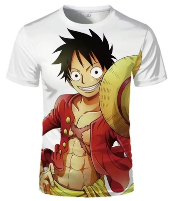 Cartoon 3D gedrukt Sublimatie Shirt Modieus Mensen Anime T-Shirt