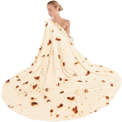 60 x 80 inch Burritos Tortilla Draagbare Hooded Blanket