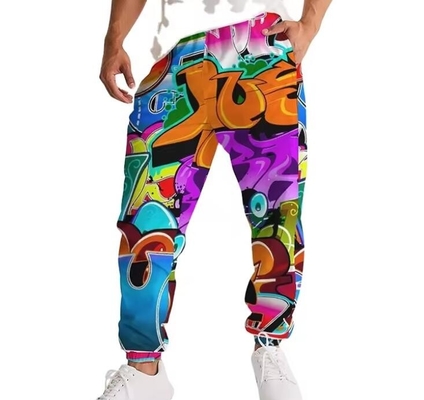 Volledige afdruk Sublimatie Street Mensen Sweatpants Oversized