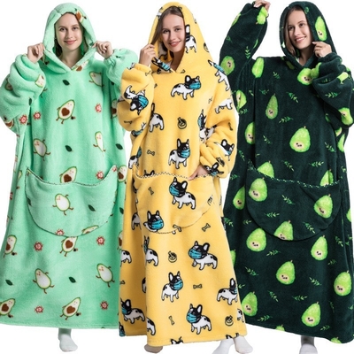 Kleurrijke hoodie met deken