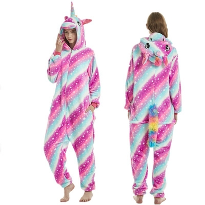 Flannel romper dier gedrukt oversized pyjama hoodie voor mannen vrouwen paar