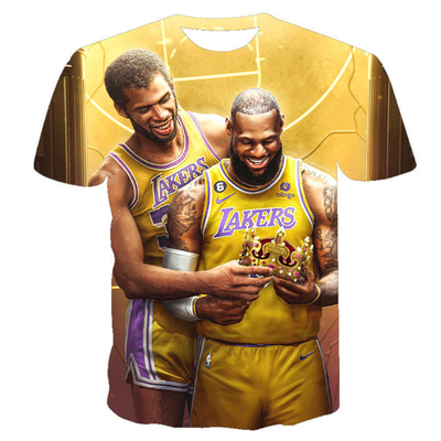 Mensen Basketbal T-shirts Quick Dry Sport Shirt LA Basketball Jersey nummer 23 Sportwear T-shirt Sport T-shirt