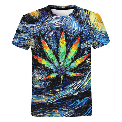 Gedrukte T-shirts voor heren op maat Allemaal bedrukte T-shirts Grafisch bedrukte T-shirts 3D-kleding